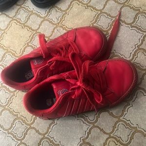 Little boy K-Swiss shoes